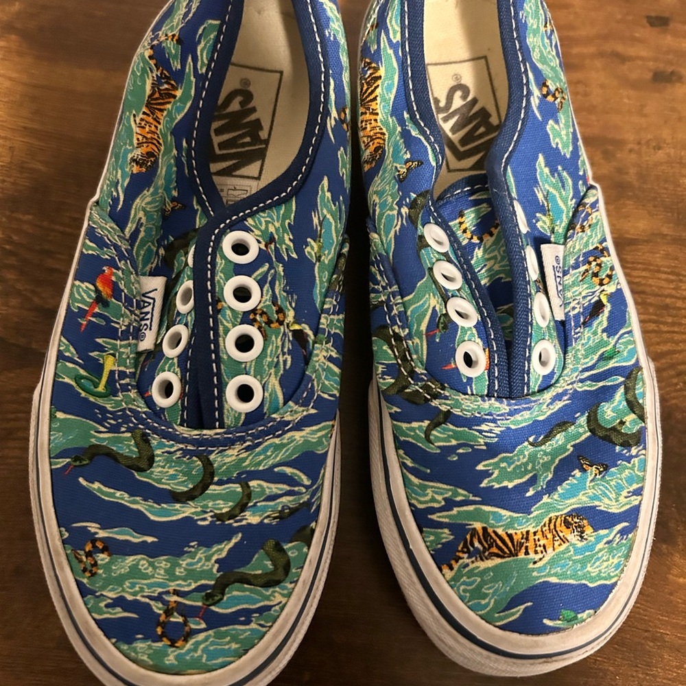 Vans Tropical Blue Canvas Sneakers